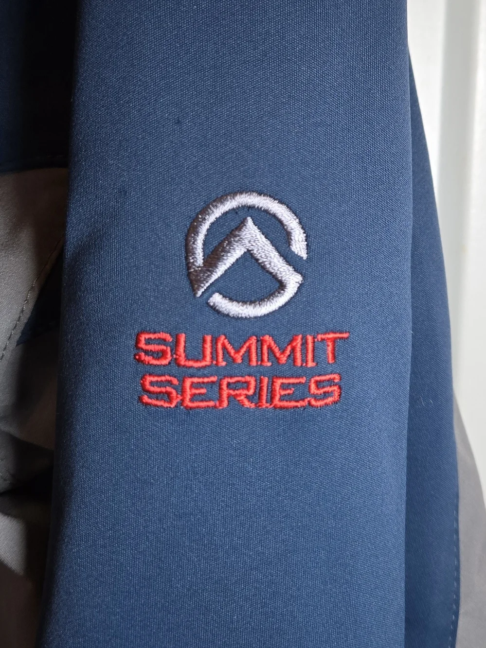 The North Face Men’s Blue & Gray Softshell Hooded Jacket